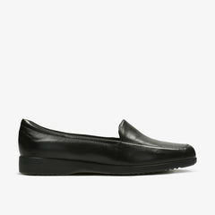 Georgia Loafer Black Leather | Clarks for sale - Women