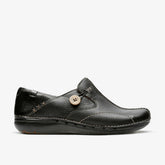 Un Loop Black Leather | Clarks online - Women