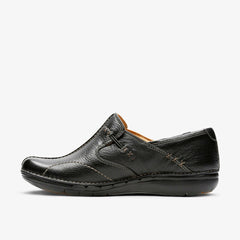 Un Loop Black Leather | Clarks online - Women