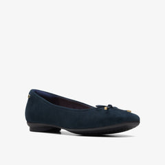 Candra Light Navy Suede | Clarks online - Women