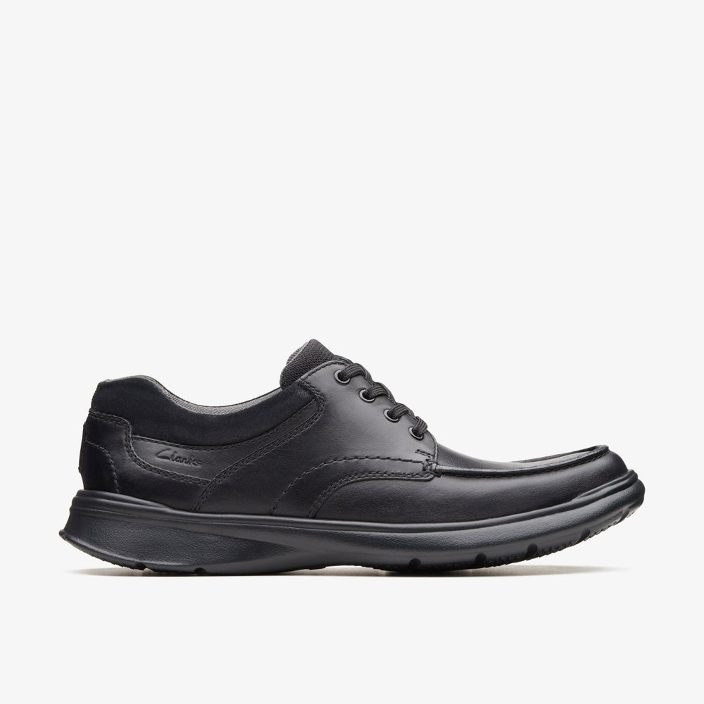 Cotrell Edge Black Smooth Leather | Clarks online - Men
