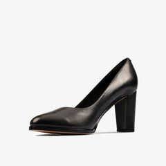 Kaylin Cara 2 Black Leather | Clarks discount - Women