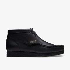 Wallabee Boot Black Leather | Clarks discount - Men