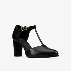 Kaylin 85 T Bar Black Leather | Clarks online - Women