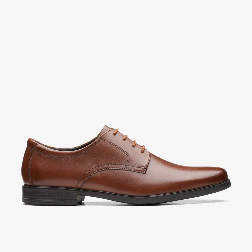 Howard Walk Dark Tan Leather | Clarks for sale - Men