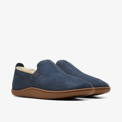 Home Mocc Slipper Navy Suede | Clarks online - Men
