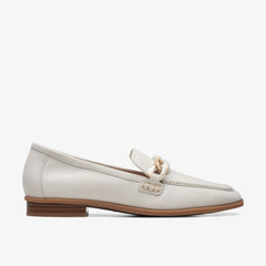 Sarafyna Iris Loafer White Leather | Clarks discount - Women