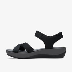 Arla Shore Black Textile | Clarks on Sale - Women