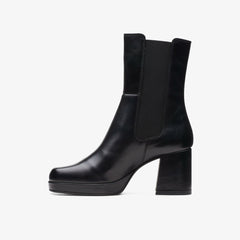 Pique Up Black Leather | Clarks outlet - Women
