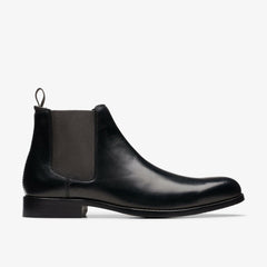 Craft Arlo Top Chelsea Boot Black Leather | Clarks outlet - Men