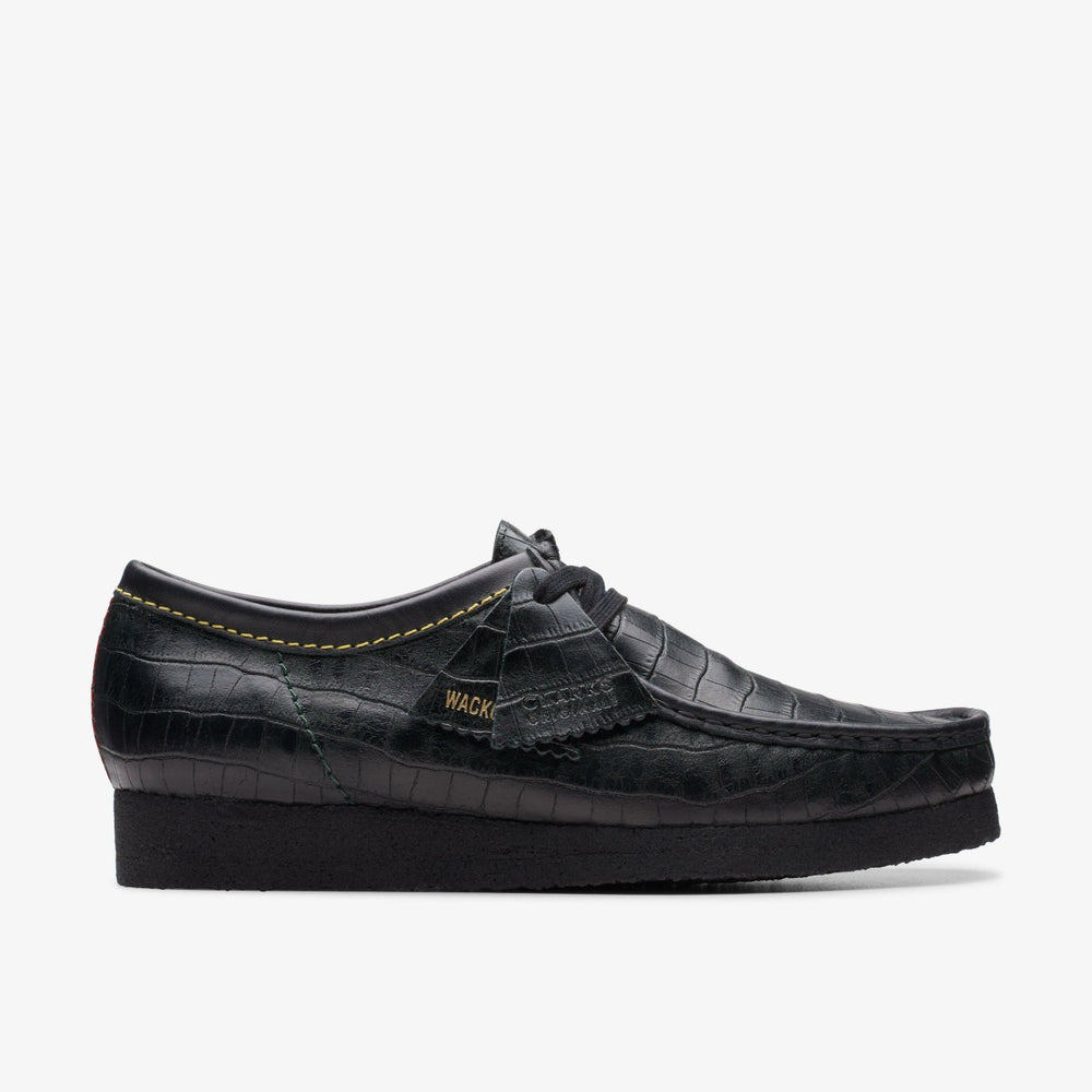 Wallabee Black Crocodile | Clarks on Sale - Men