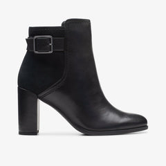 Freva 85 Buckle Black Leather | Clarks discount - Women