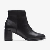 Freva 55 Zip Ankle Boot Black Leather | Clarks on Sale - Women
