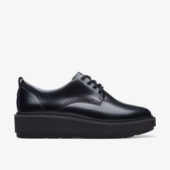 Orianna W Derby Black Leather | Clarks Sale - Women