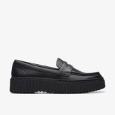 Torhill Penny Loafer Black Leather | Clarks outlet - Women