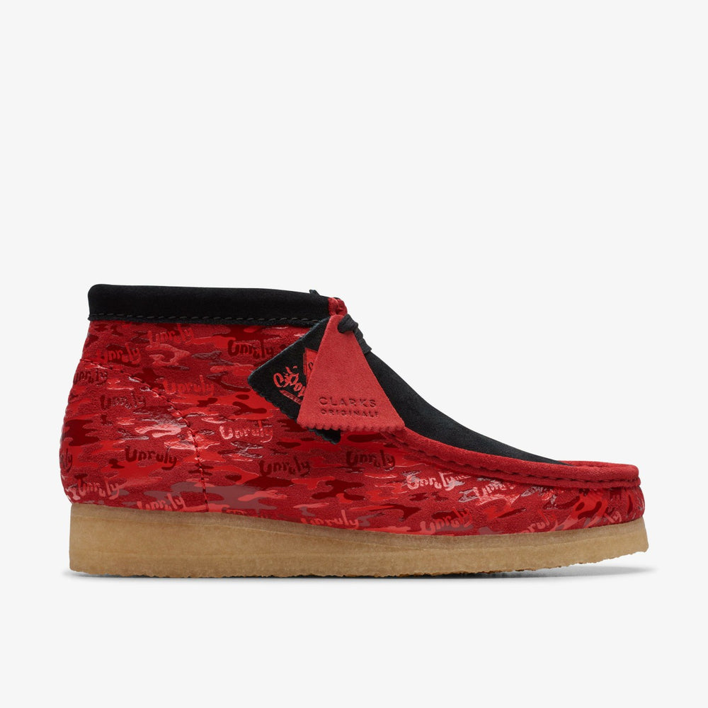 Wallabee Boot Red Camouflage | Clarks on Sale - Men
