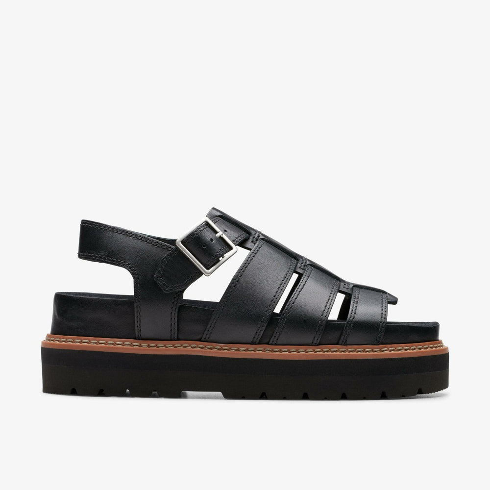 Orianna Twist Black Leather | Clarks for sale - Women