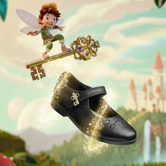 Lock Magic Kid Black Leather | Clarks on Sale - Kids
