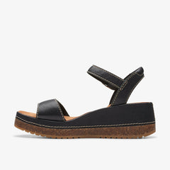 Kassanda Lily Black Leather | Clarks on Sale - Women