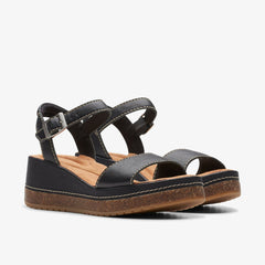 Kassanda Lily Black Leather | Clarks on Sale - Women