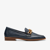 Sarafyna Iris Loafer Navy Leather | Clarks Sale - Women