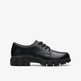 Evyn Lace Kid Black Leather | Clarks outlet - Kids