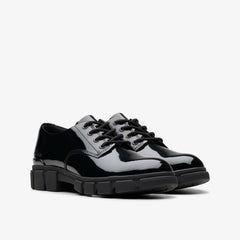 Evyn Lace Kid Black Patent | Clarks discount - Kids