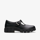 Evyn Bar Youth Black Leather | Clarks Sale - Kids