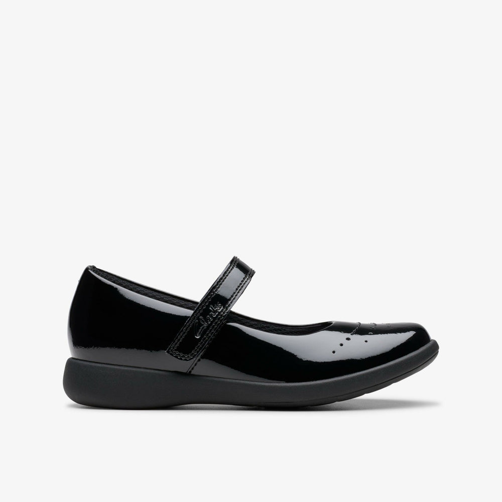 Etch Gem Kid Black Patent | Clarks for sale - Kids