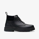 Lorcam Trail Youth Black Leather | Clarks outlet - Kids