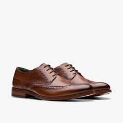 Craft James Tip Brogue Mid Tan Leather | Clarks online - Men