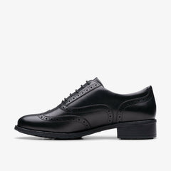 Havisham Oak Black Leather | Clarks on Sale - Women