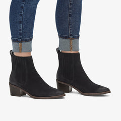 Morzine Top Ankle Boot Black Suede | Clarks discount - Women