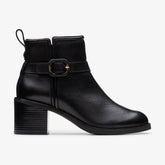 Chamberly Trim Black Leather | Clarks discount - Women