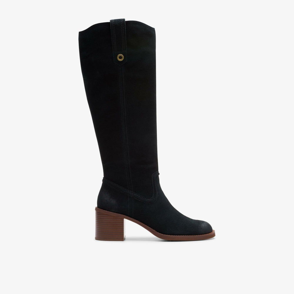 Chamberly Up Black Suede | Clarks online - Women