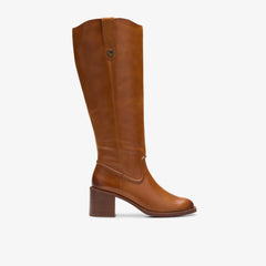 Chamberly Up Mid Tan Leather | Clarks discount - Women