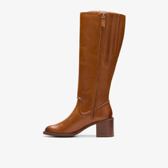 Chamberly Up Mid Tan Leather | Clarks discount - Women