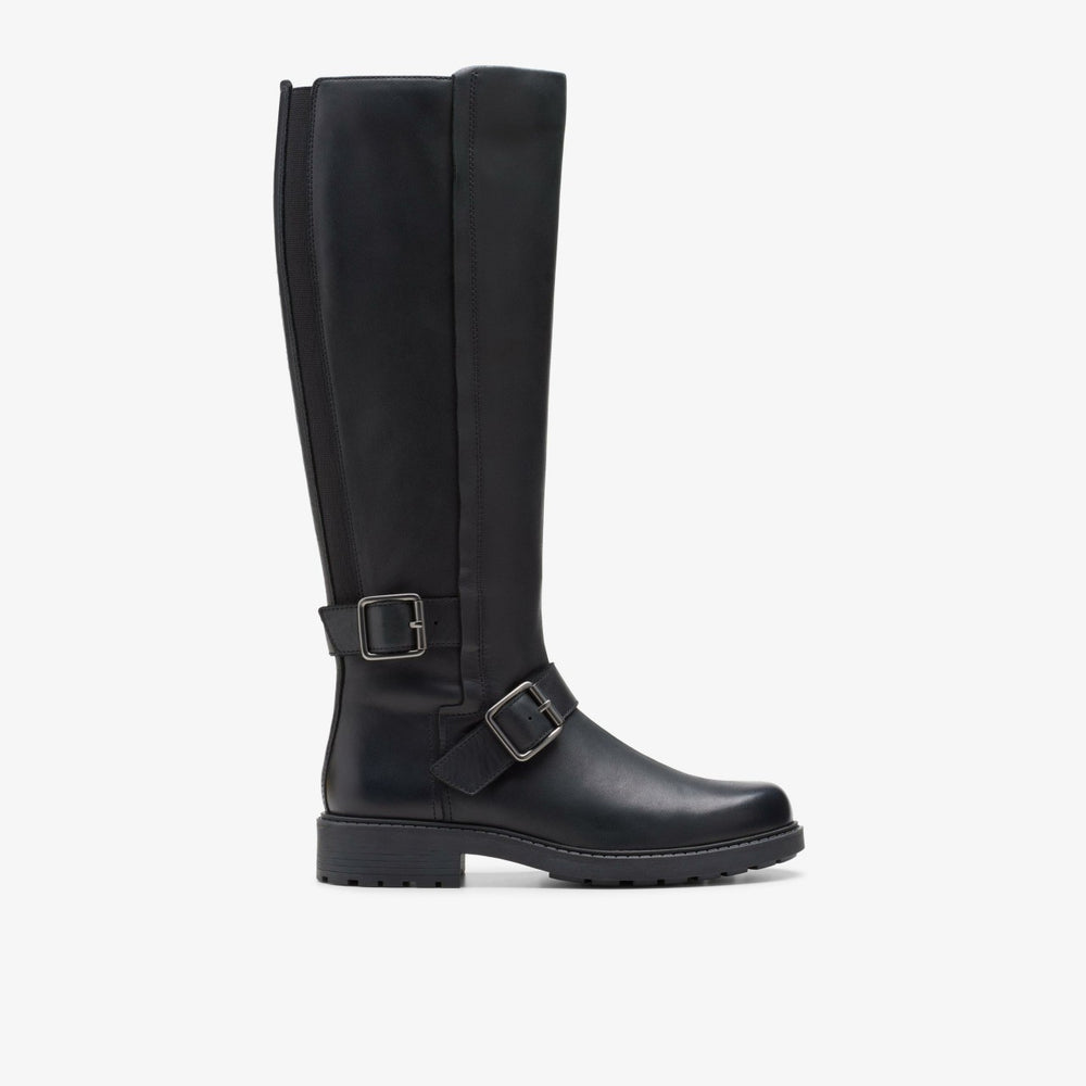 Orinoco2 Tall Black Leather | Clarks on Sale - Women