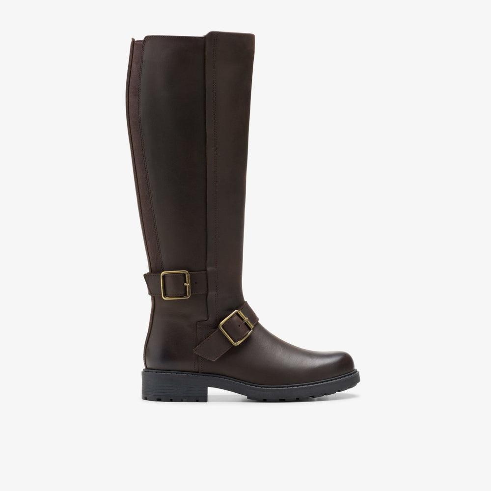 Orinoco 2 Tall Dark Brown Leather | Clarks discount - Women