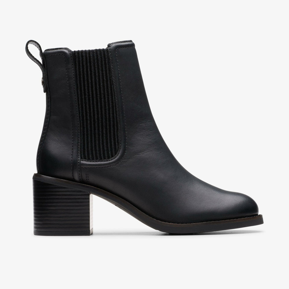 Chamberly Top Black Leather | Clarks Sale - Women