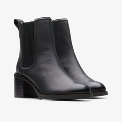 Chamberly Top Black Leather | Clarks Sale - Women