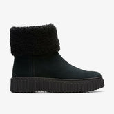 Torhill Turn Black Warmlined Suede | Clarks for sale - Women