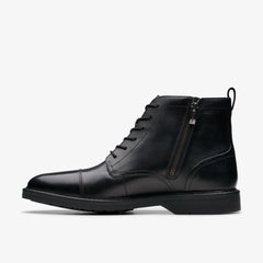 Aldwin Cap Black Leather | Clarks for sale - Men