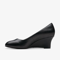 Olivette Pearl Black Leather | Clarks on Sale - Women
