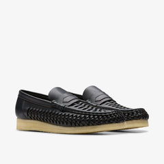 Wallabee Penny Weave Black Leather | Clarks online - Men