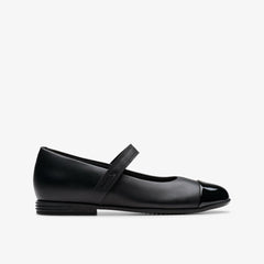 Finja Gem Older Black Leather | Clarks online - Kids