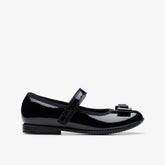 Finja Tap Kid Black Patent | Clarks for sale - Kids