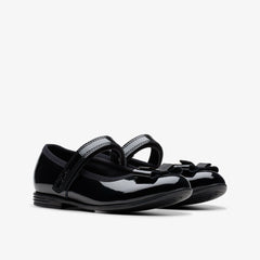Finja Tap Kid Black Patent | Clarks for sale - Kids