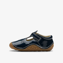 Tiny Skip Toddler Navy Patent | Clarks discount - Kids