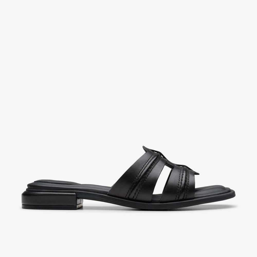 Ariany Mule Black Leather | Clarks on Sale - Women